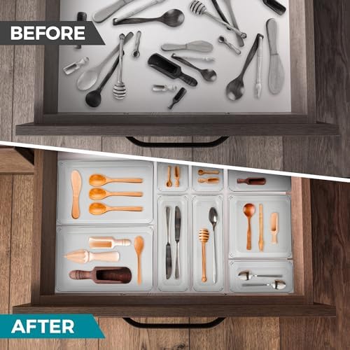12 Pack Drawer Organizers, 6"X 9" Clear Acrylic Storage Bins