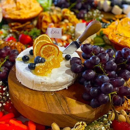 Cheese Knife Set, Charcuterie Board Accessories Stainless Steel Wood