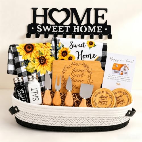 14 Pcs House Warming Gift New Home, Realtor Closing Gift Basket to