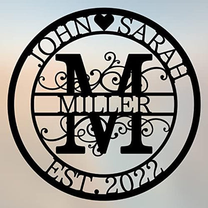 Custom Metal Sign - Personalized Name Sign - Family Sign - Outdoor