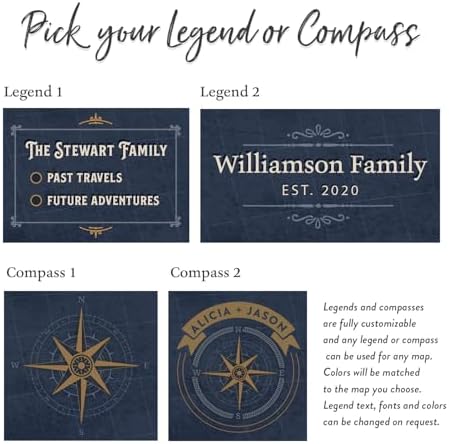Personalized Adventure Awaits Travel World Custom Canvas Wall Art