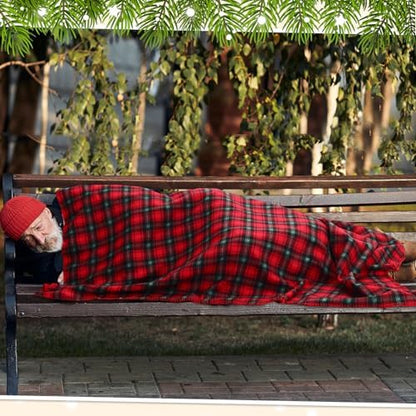Buryeah 15 Pcs Winter Tartan Plaid Throw Blankets Bulk 60 x 50 Inch