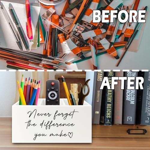 Difference Maker Gift Pen Pencil Holder Organizer for Desk, Thank You