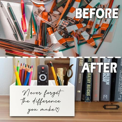 Difference Maker Gift Pen Pencil Holder Organizer for Desk, Thank You