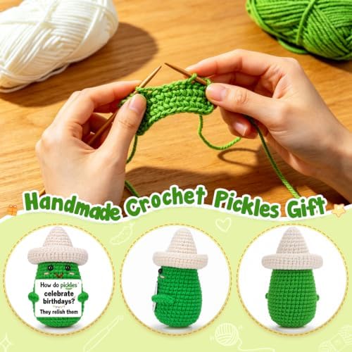 Funny Birthday Gifts for Adults Women Men, Handmade Crochet Cute