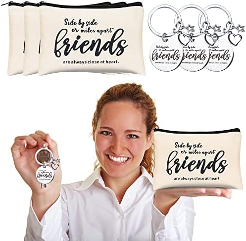 Kolewo4ever 12pc Friend Appreciation Gift Set: 6 Cosmetic Bags & 6