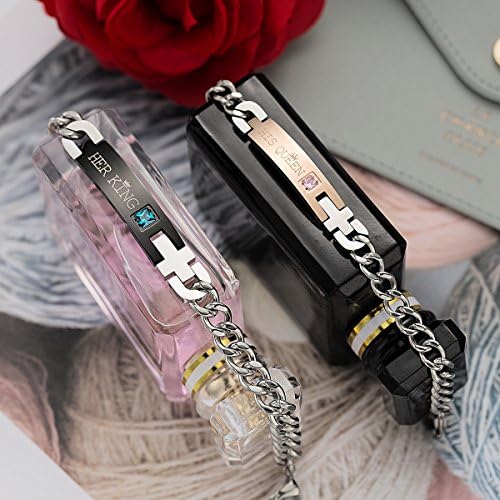 2 Pcs Valentine Couple Best Friend Bracelet Set Jewelry Gift for Men