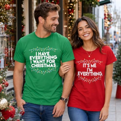 Christmas Couples His and Her Shirt: Family Matching Xmas Outfits Sets
