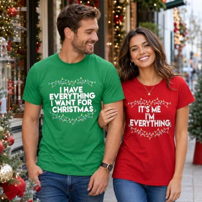 Christmas Couples His and Her Shirt: Family Matching Xmas Outfits Sets