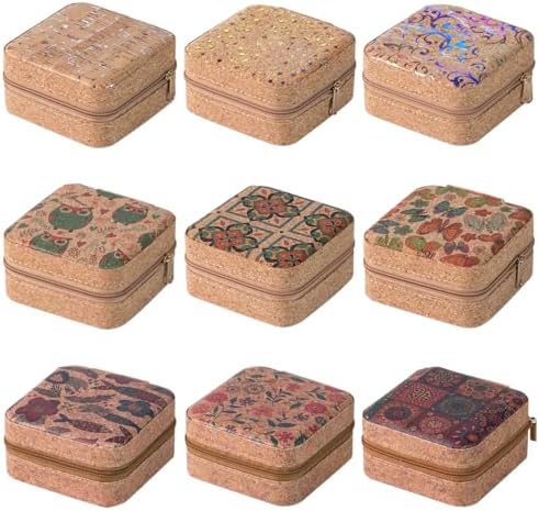 9 Pack Travel Jewelry Box Gifts for Pooja Jewelry Travel Case Box