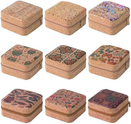 9 Pack Travel Jewelry Box Gifts for Pooja Jewelry Travel Case Box