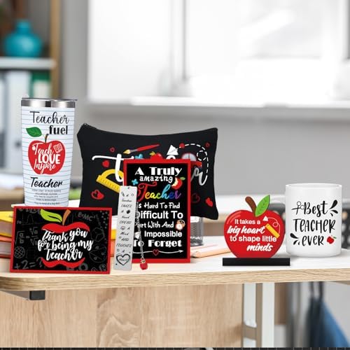 Funnymoom 13 Pcs Teacher Appreciation Gifts Bulk, End of Year Teachers