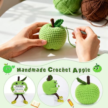 Crochet Apple Teacher Appreciation Gifts for Women Men, End of Year