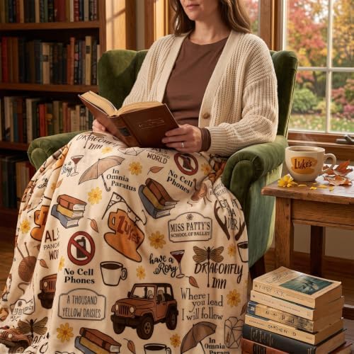 Gilmore Gift Girls Blanket Stars Hollow Flannel Throw Blanket,50"x40"