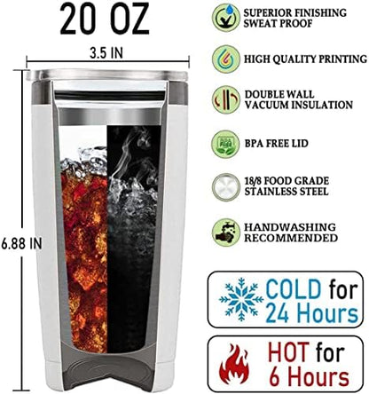 Personalized Tumbler Gifts for Truck Drivers Insulated 20oz Stainless
