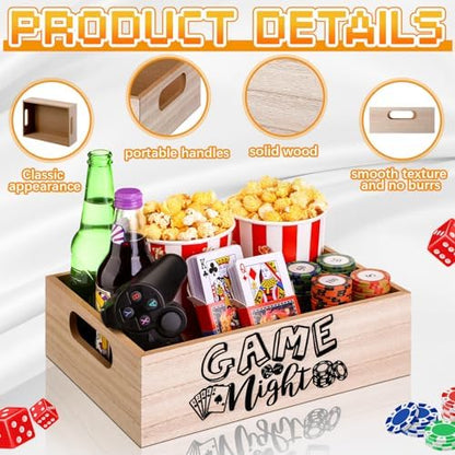 GlikCeil Movie Night Supplies Snack Trays with Handles, Game Night