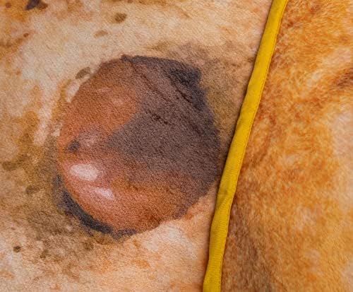 Chocolate Chip Cookie Round Fleece Throw Blanket, Realistic Dessert