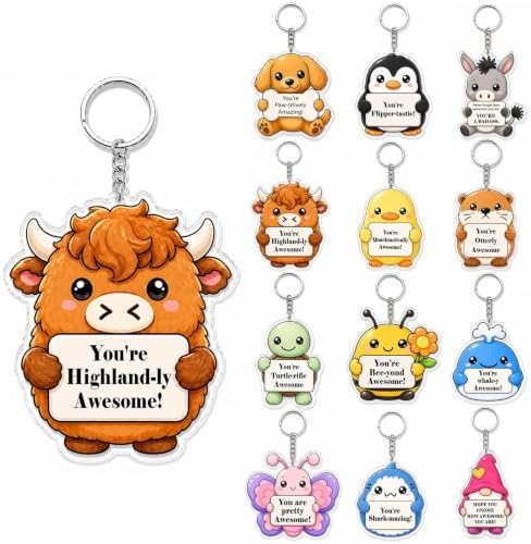 Inspirational Gifts Bulk for Women Coworkers Thank You Keychains