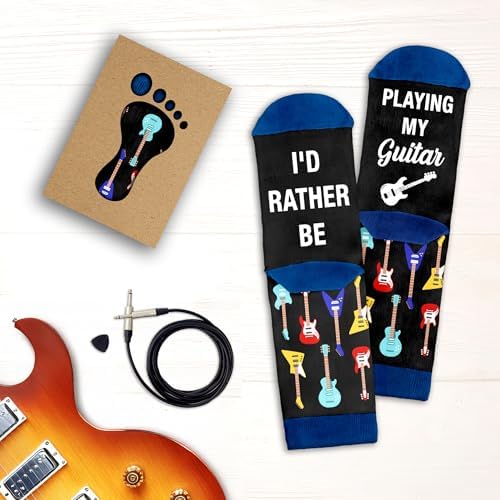 VICRAZY Guitar, Drum Socks For Men – Cool Music Accessories, Funny