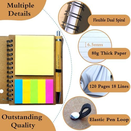 2026 Inspirational Spiral Notebook 10 Sets Portable Employee