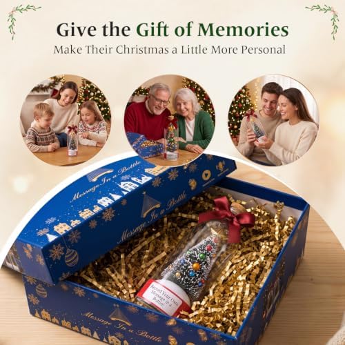 Recordable Christmas Tree in a Bottle, 30-Second Voice Recording and
