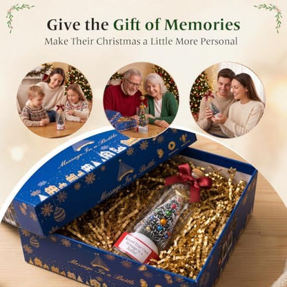 Recordable Christmas Tree in a Bottle, 30-Second Voice Recording and