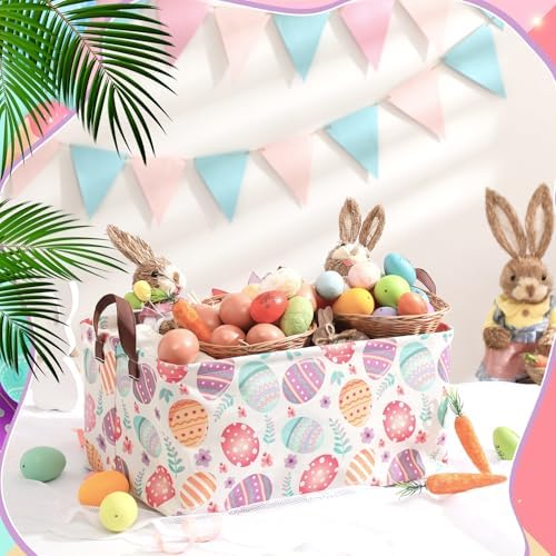 Boao Large Basket Collapsible Storage Bins Cute Fabric Storage Basket