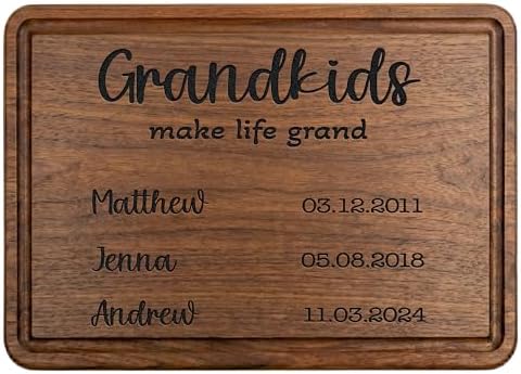 Personalized Dad Cutting Board Gift for Fathers Day, Grandpa, Custom