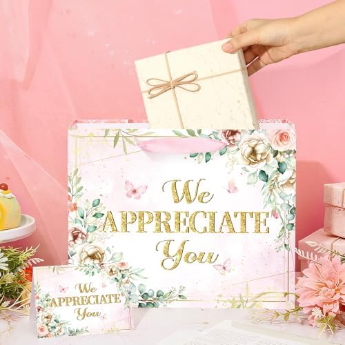 We Appreciate You Gift Bag Pink Thank You for All You Do Pastor