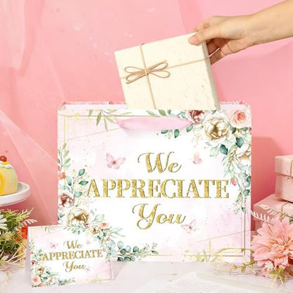 We Appreciate You Gift Bag Pink Thank You for All You Do Pastor