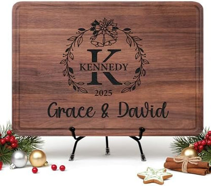 Personalized Wooden Cutting Boards, Couple Gifts for Christmas