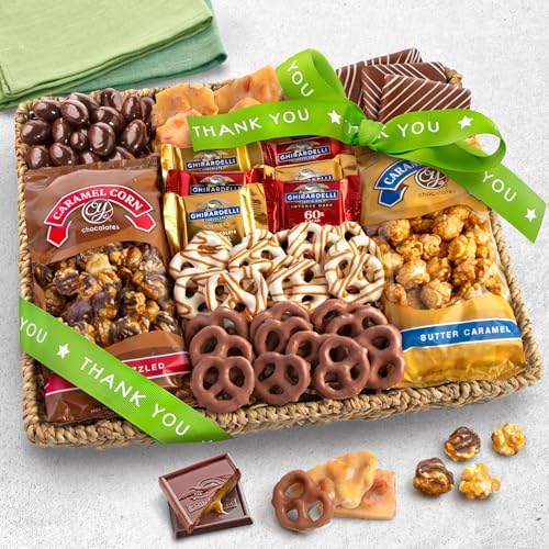 A Gift Inside Thank You Gift Basket, Gourmet Chocolate Gift Basket