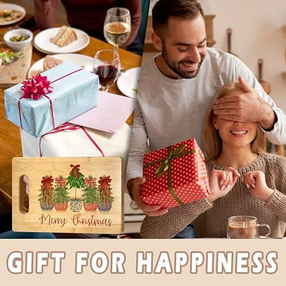 Chinoiserie Christmas Cutting Board for Kitchen Decor, Merry Christmas