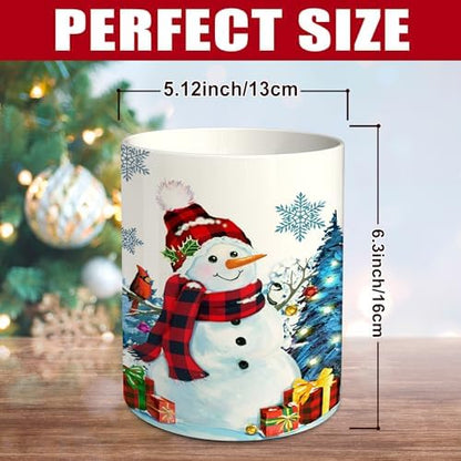 pinata Christmas Kitchen Decor, Christmas Snowman Ceramic Utensils