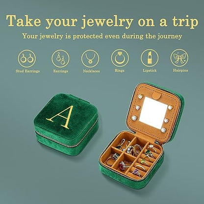 Parima Gifts for Women - Women Gifts, Plush Velvet Travel Jewelry