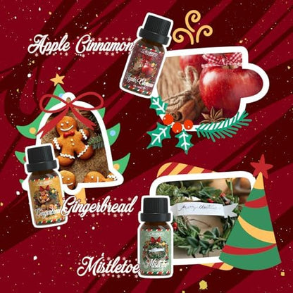 SALUBRITO Christmas Fragrance Oils Set, Winter Essential Oils for