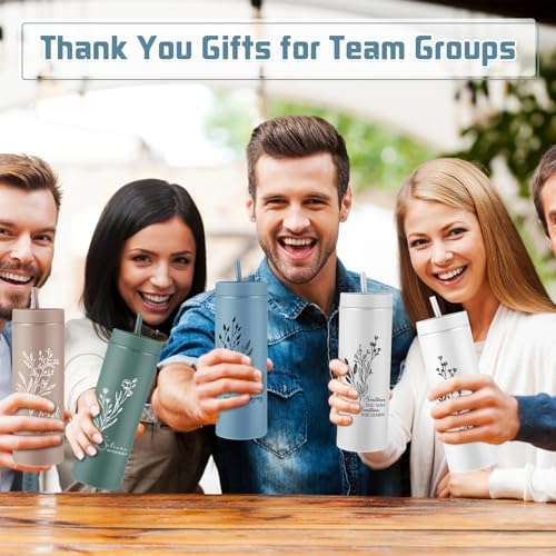 Tioncy 10 Pack Employee Appreciation Gift Bulk, Skinny Tumbler