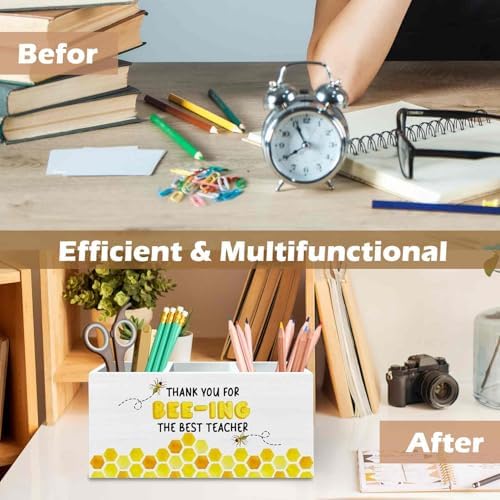 DILSJ Thank You Teacher Gifts Pen Pencil Holder Organizer for Desk