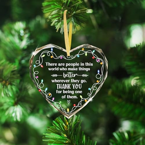 WaaHome Thank You Christmas Ornaments for Coworker, Friends, Teacher