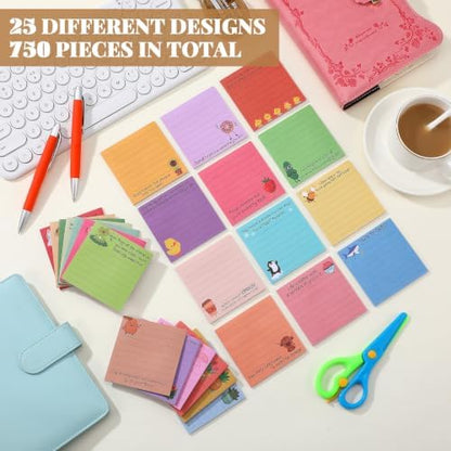 AmazingSpark 25 Pads Inspirational Sticky Notes, 3x3'', 25 Style