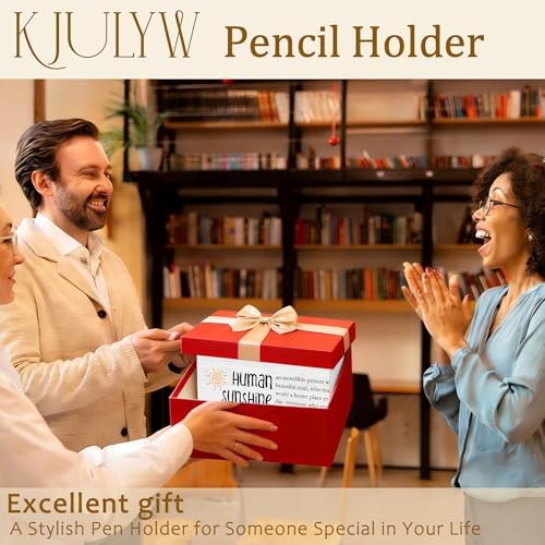 Appreciation Gifts Pen Holder for Desk, Human Sunshine Thank You Gifts