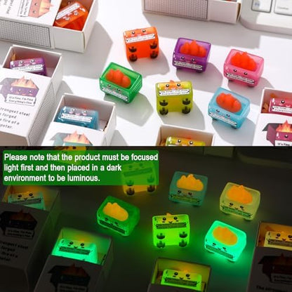 Realspring 24 Sets Dumpster Figurine Desk Ornament Accessories, Cute