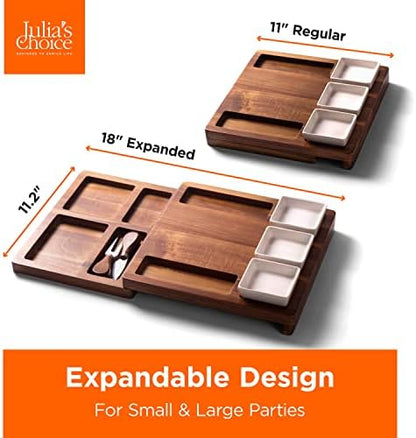 Charcuterie Board Gift Set - Cheese Board Set - Made of Acacia Wood
