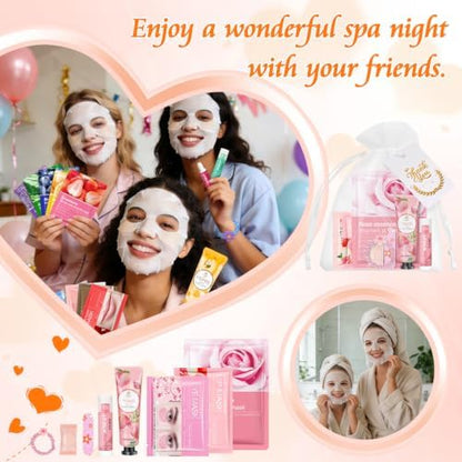 60PCS Bulk Gifts for Women, Spa Party Supplies with Face Masks