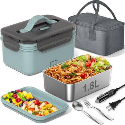 WisaKey 1.8L 100W Heated Lunch Box Portable Electric Lunchbox Adult