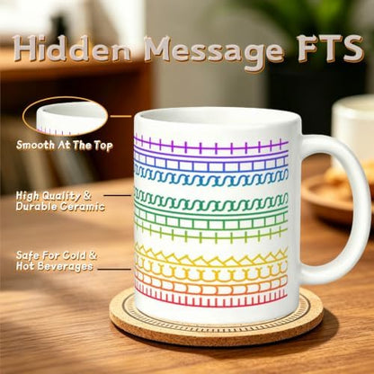 Fuck This Shit Mug,Funny Secret Hidden Message Fuck This Shit Coffee