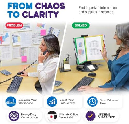 Ultimate Office AdjustaView Supply Base Desk Reference Display