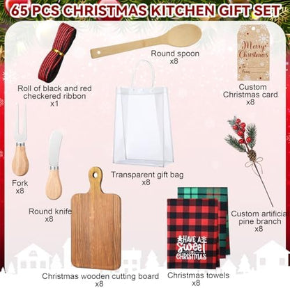 Chengu 8 Set Christmas Kitchen Gift Sets Xmas Cooking Utensils Include