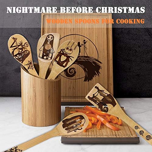 Nightmare Before Christmas Wooden Spoon set of 5,Cooking Gift for