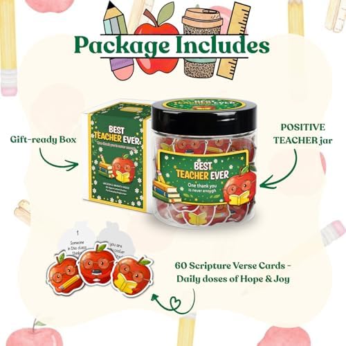 Teacher Affirmation Gifts – 60 Positive Apple Teacher Appreciation